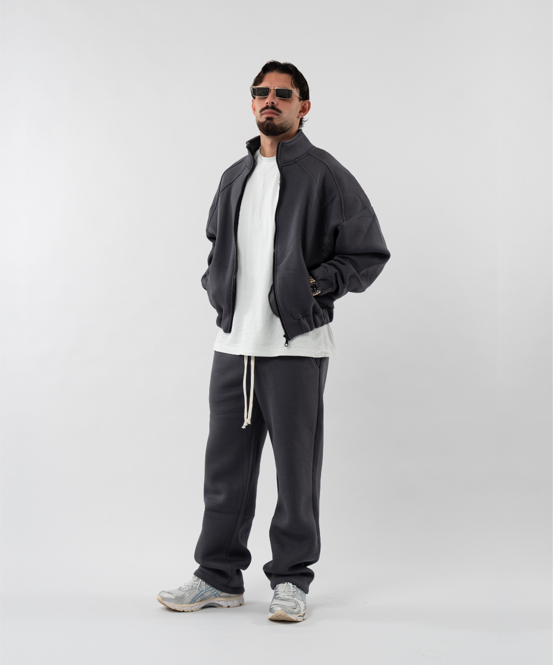 Coordinato di tuta con zip Manhattan