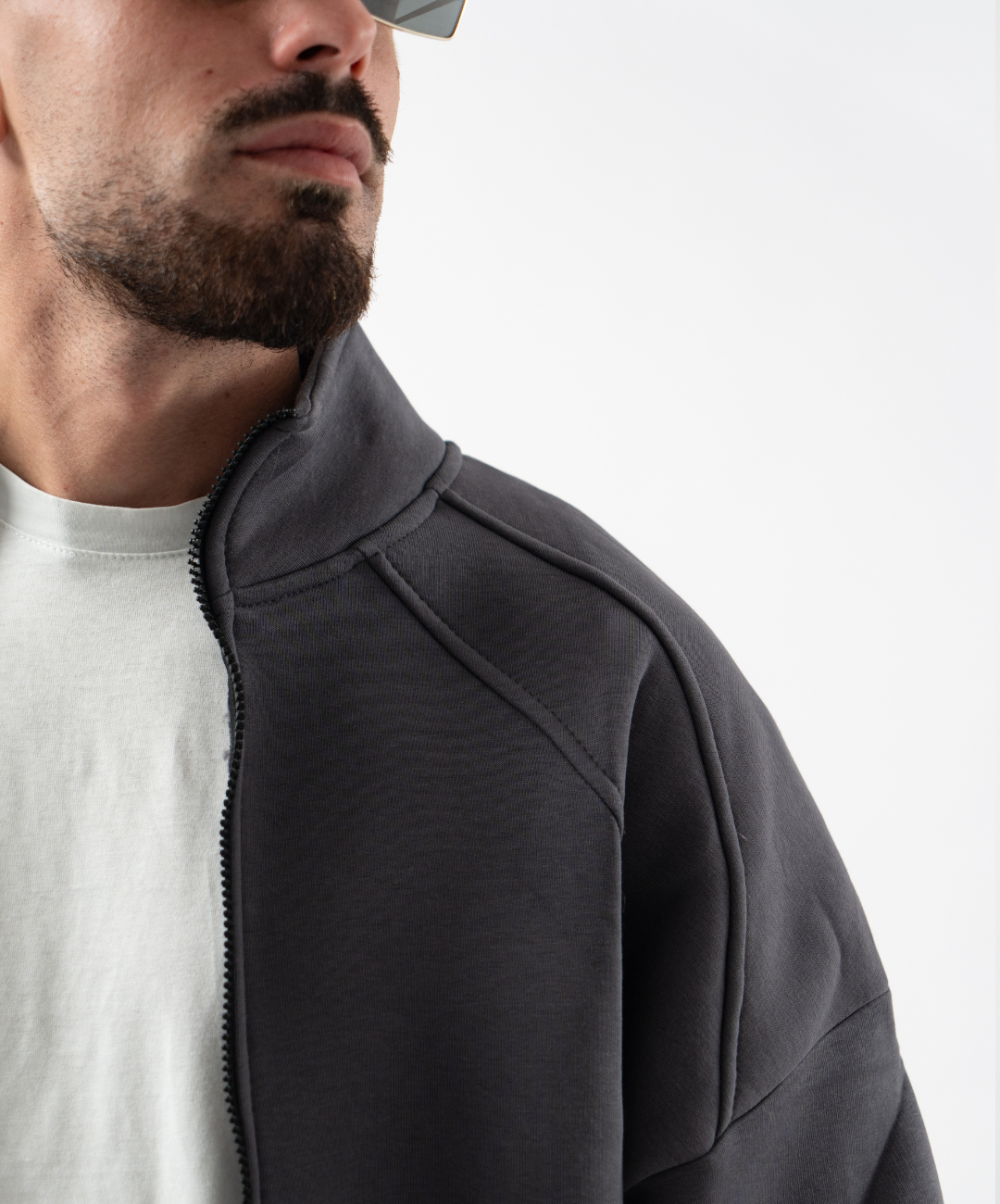 Coordinato di tuta con zip Manhattan