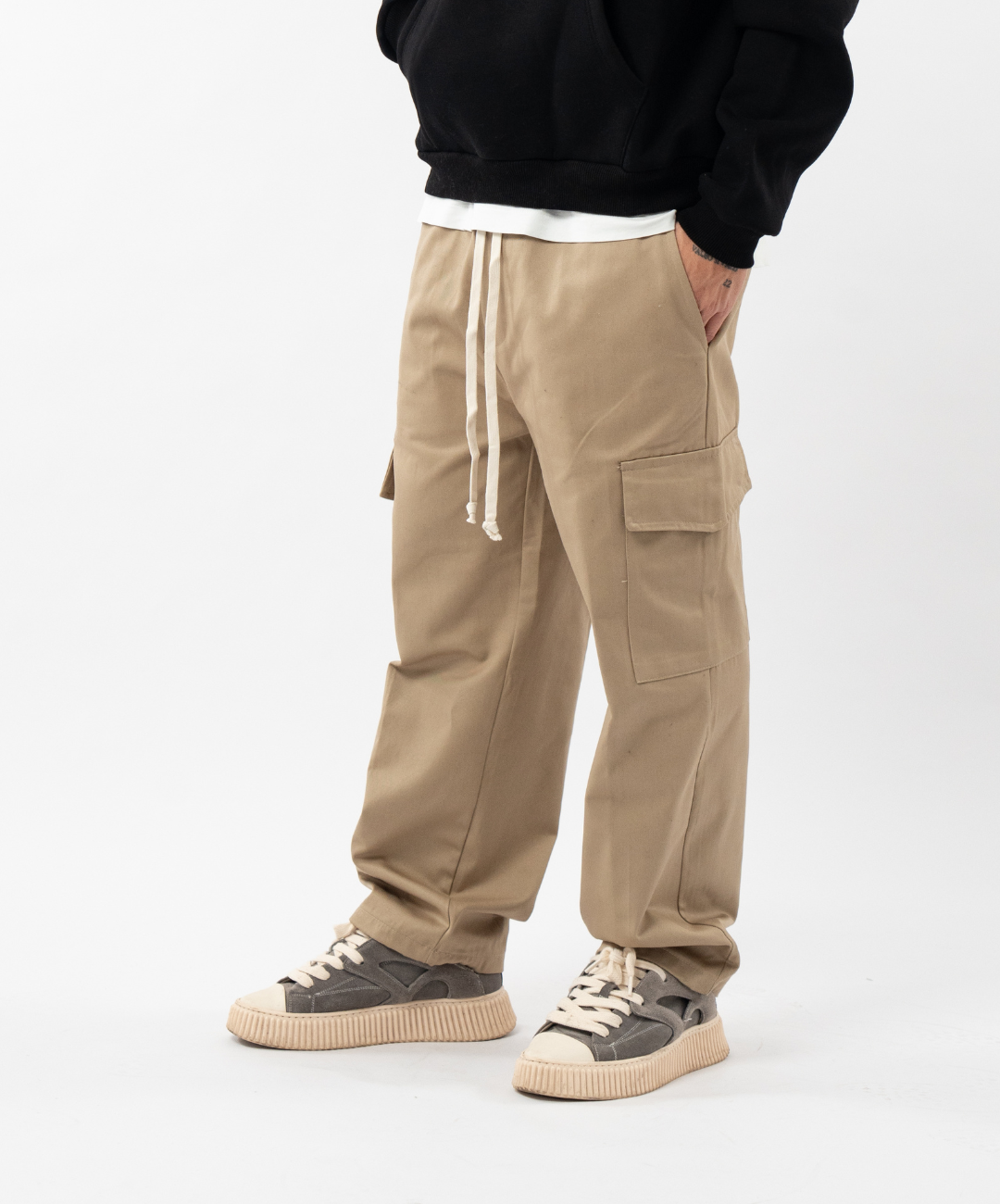 Pantalone cargo sable