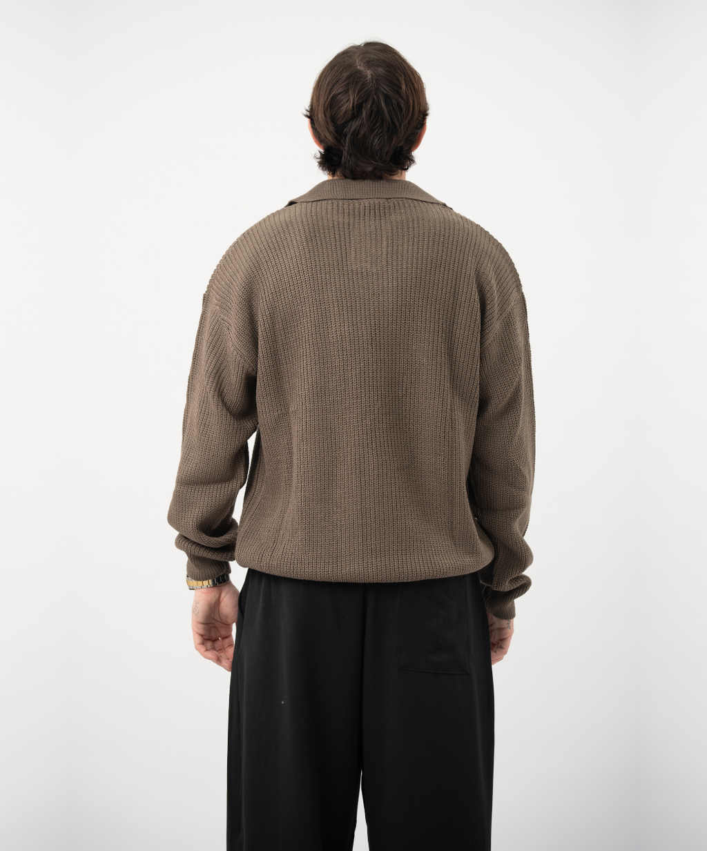 Polo manica lunga fango