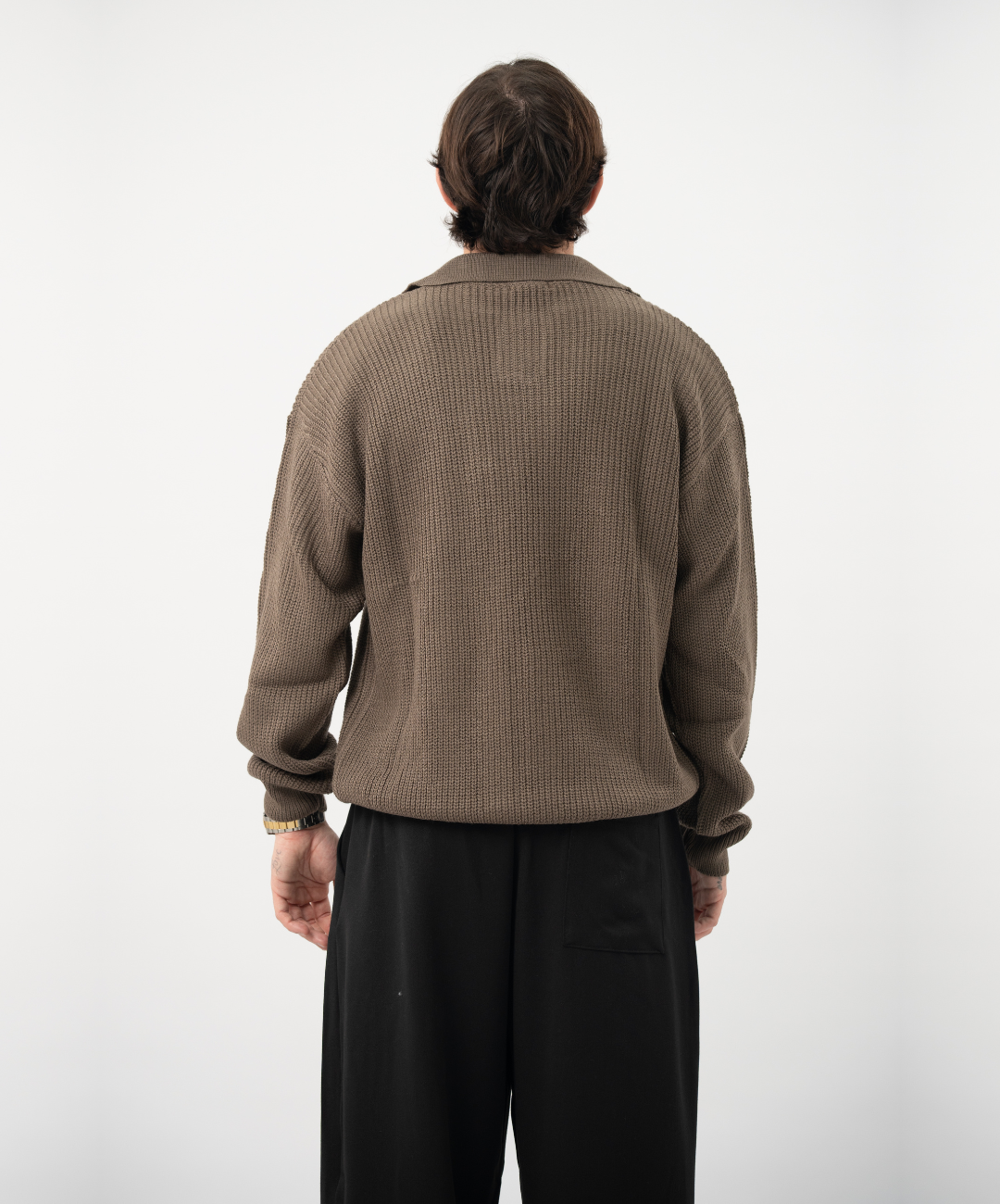 Polo manica lunga fango